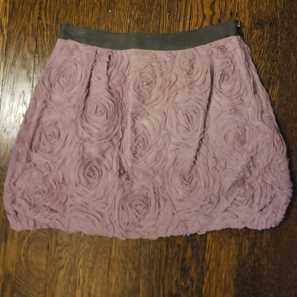 Gauzy Rose Mini Skirt